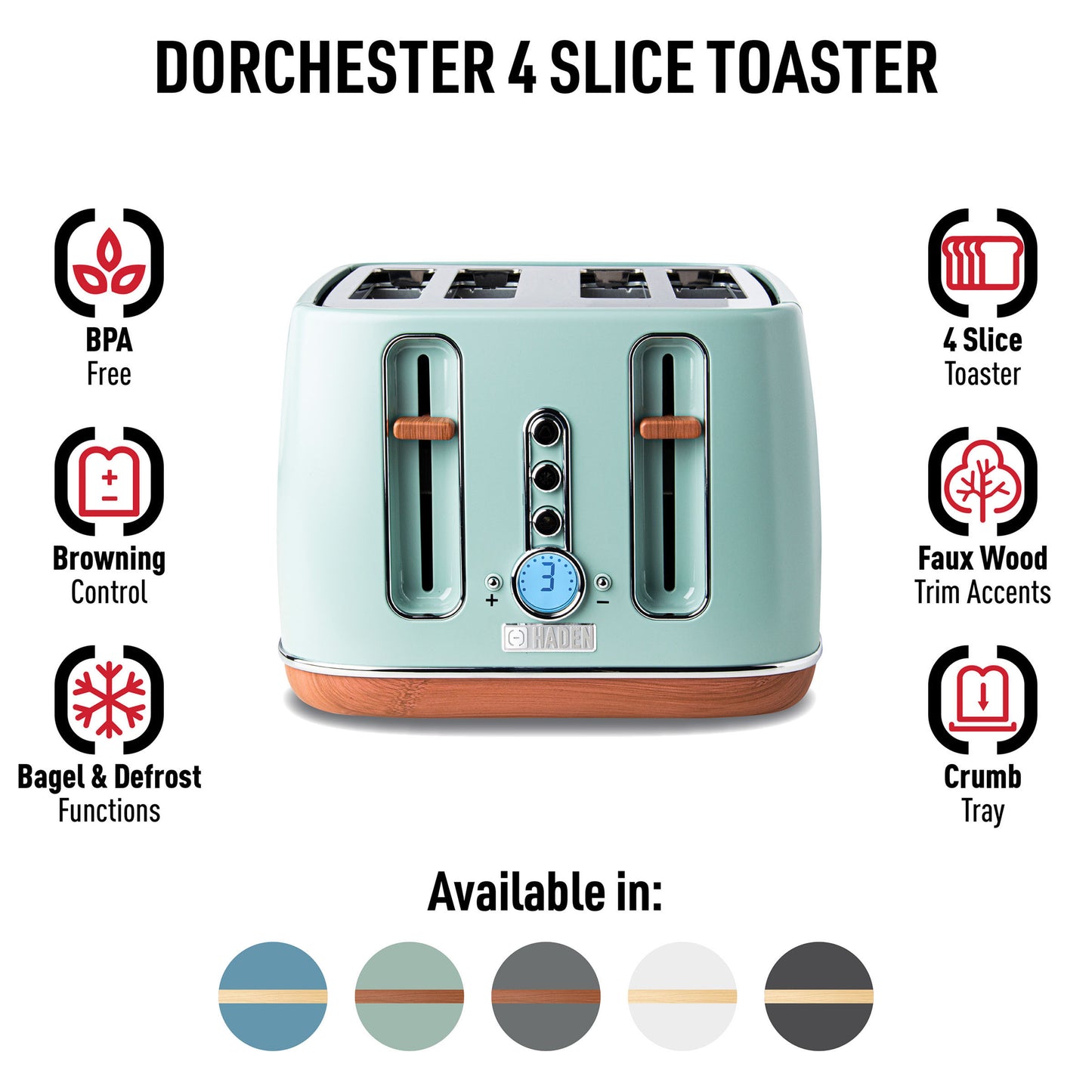Dorchester Toaster, Silt Green - 75017