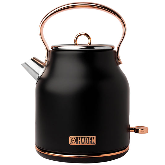 Heritage Electric Kettle, Black & Copper - 75041