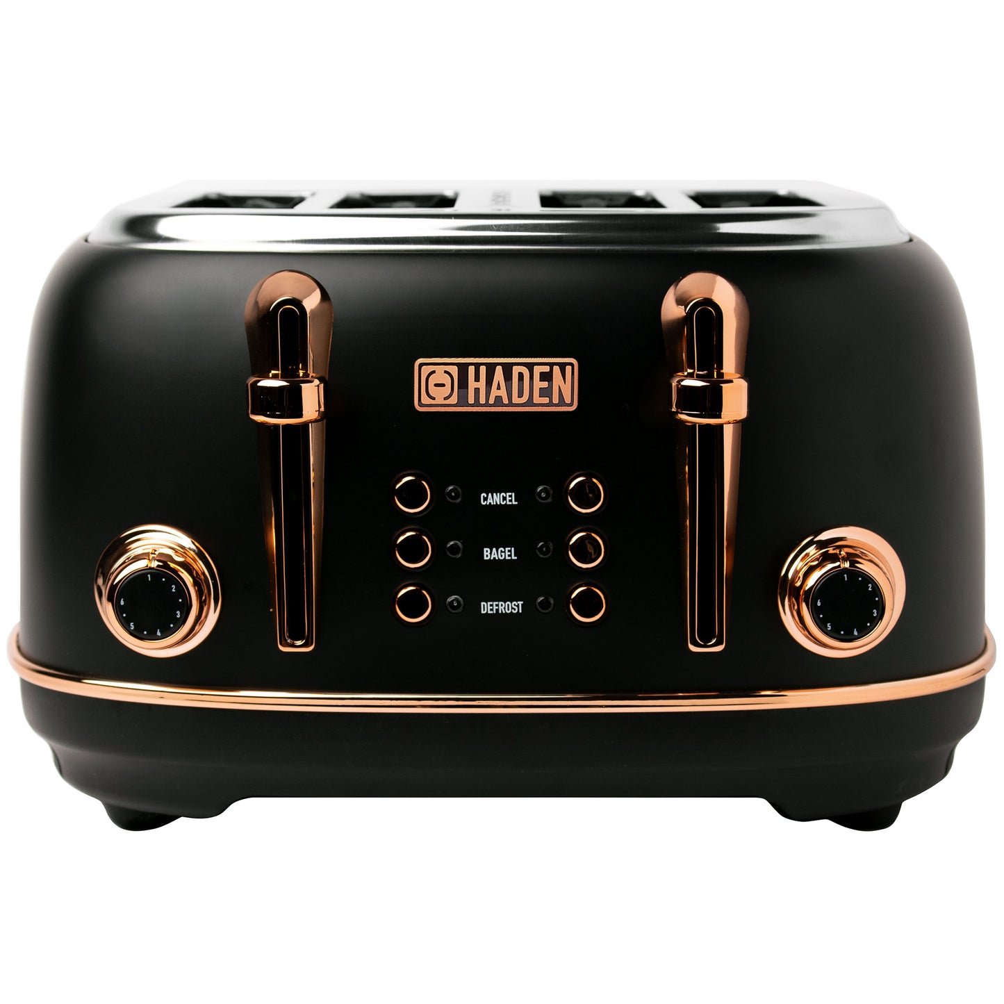 Heritage 4-Slice Toaster, Black & Copper - 75042