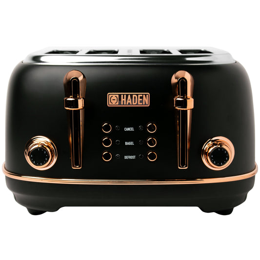 Heritage 4-Slice Toaster, Black & Copper - 75042