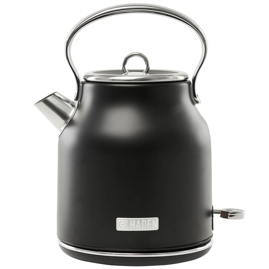 Heritage Electric Kettle, Black & Chrome - 75095