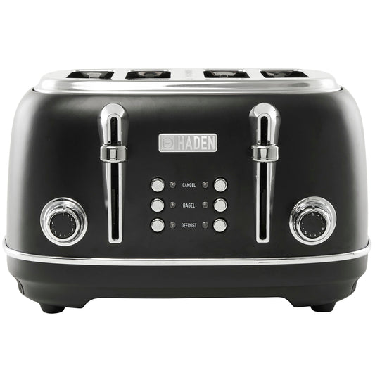 Heritage 4-Slice Toaster, Black & Chrome - 75096