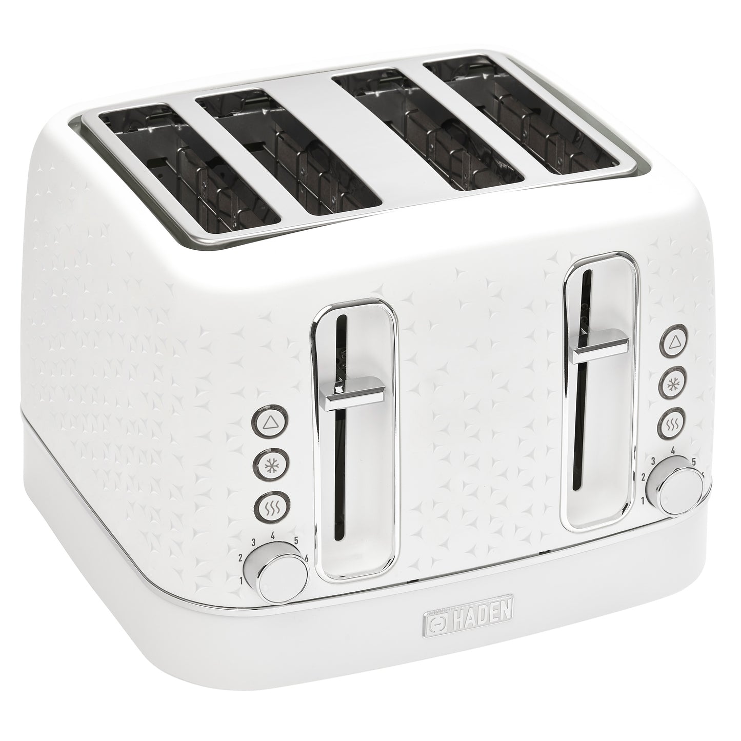 Starbeck Bright White 4 Slice Toaster