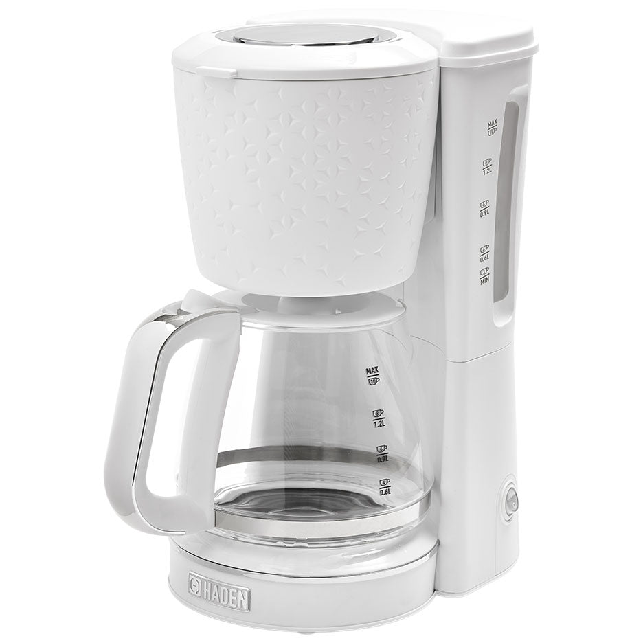 Starbeck Coffee Maker, Bright White & Chrome - 75122