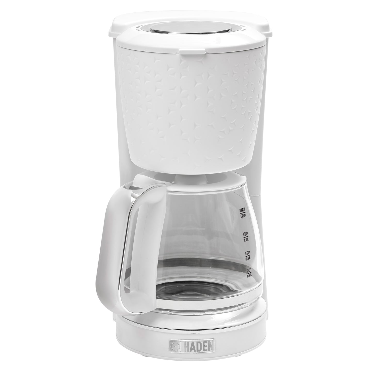 Starbeck Coffee Maker, Bright White & Chrome - 75122