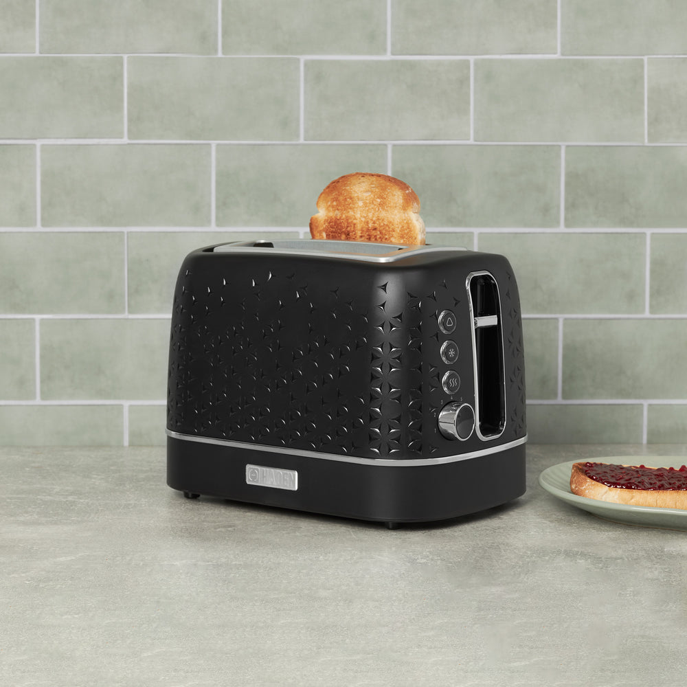 Starbeck Black & Chrome 2 Slice Toaster