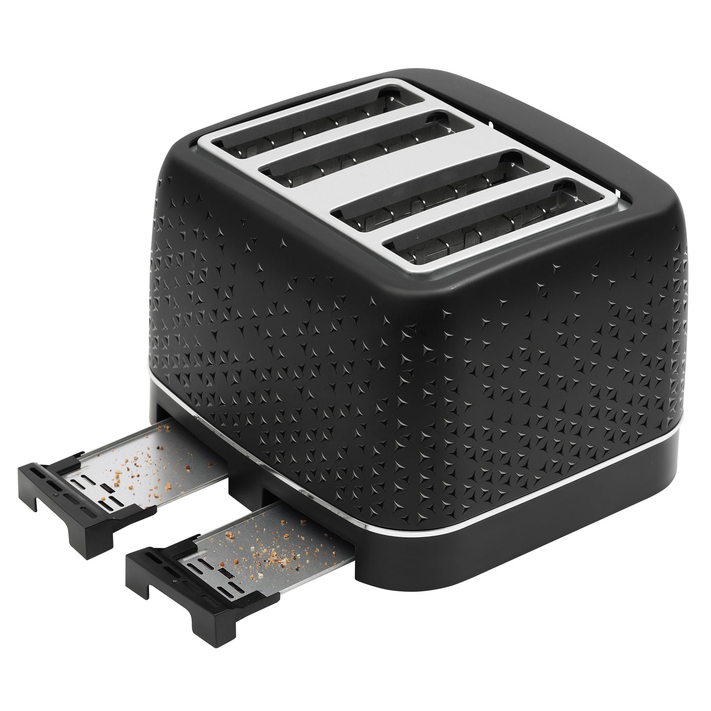 Starbeck Black & Chrome 4 Slice Toaster
