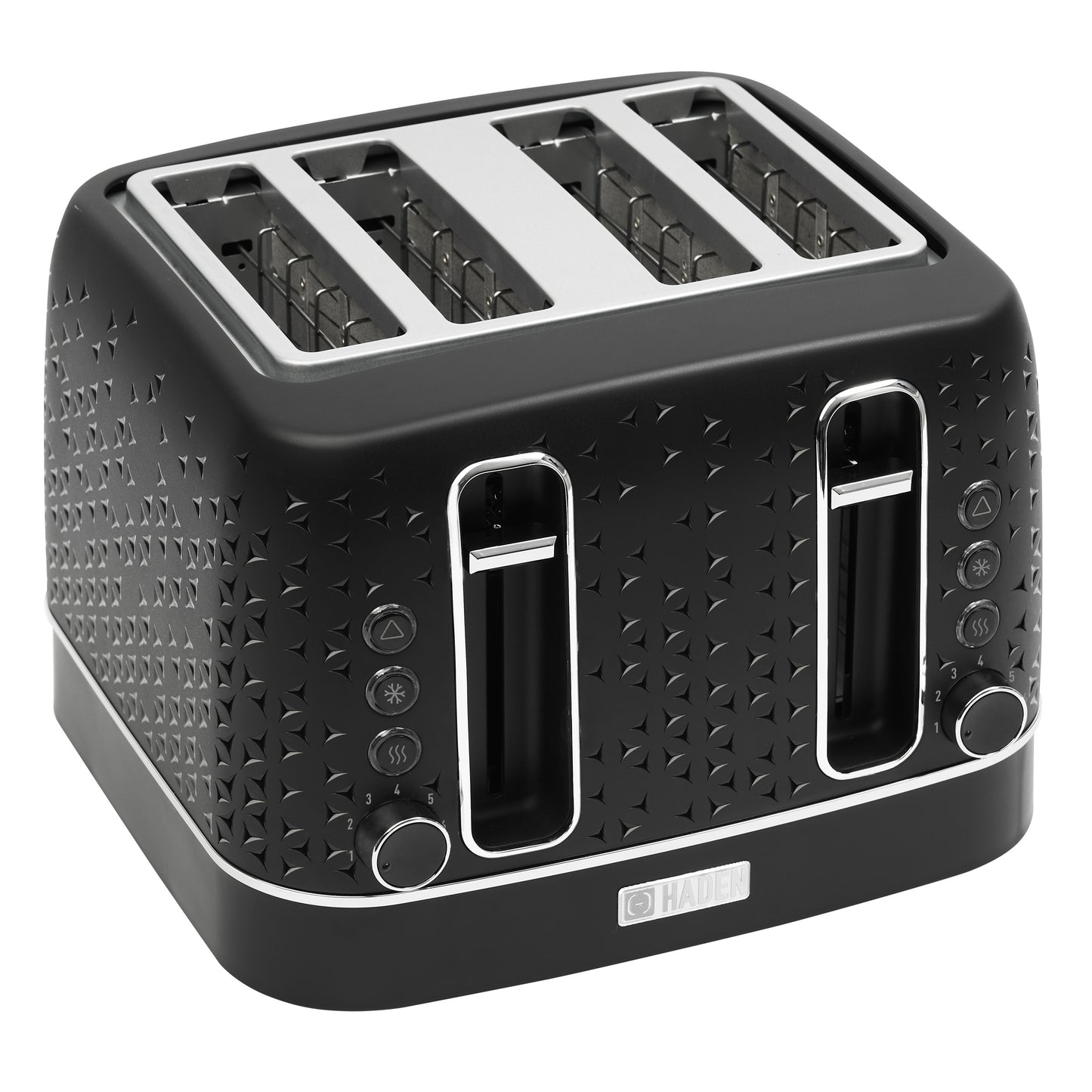 Starbeck Black & Chrome 4 Slice Toaster