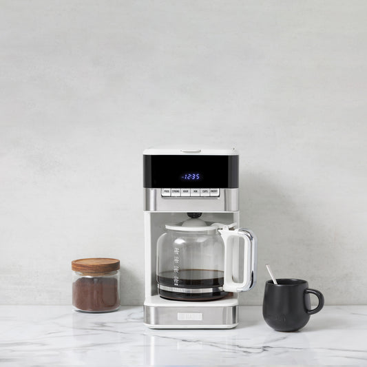Quintessential Brew 12 Cup Coffee Maker, Ivory & Chrome - 75133