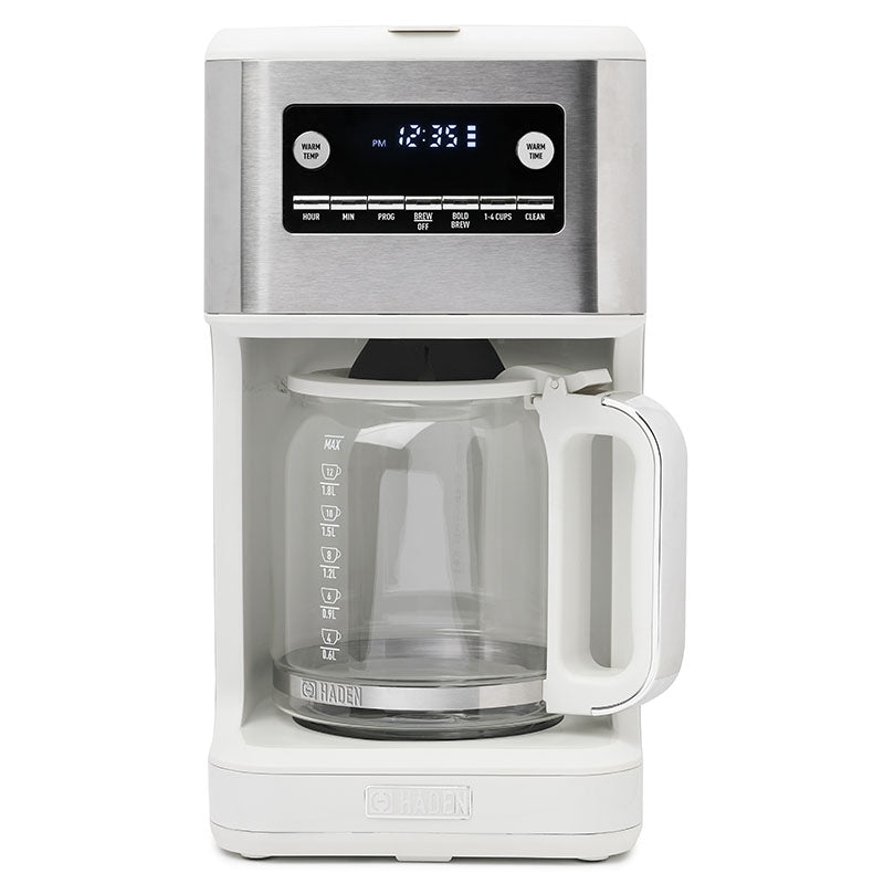 Generous Brew 14 Cup Coffee Maker, Ivory & Chrome