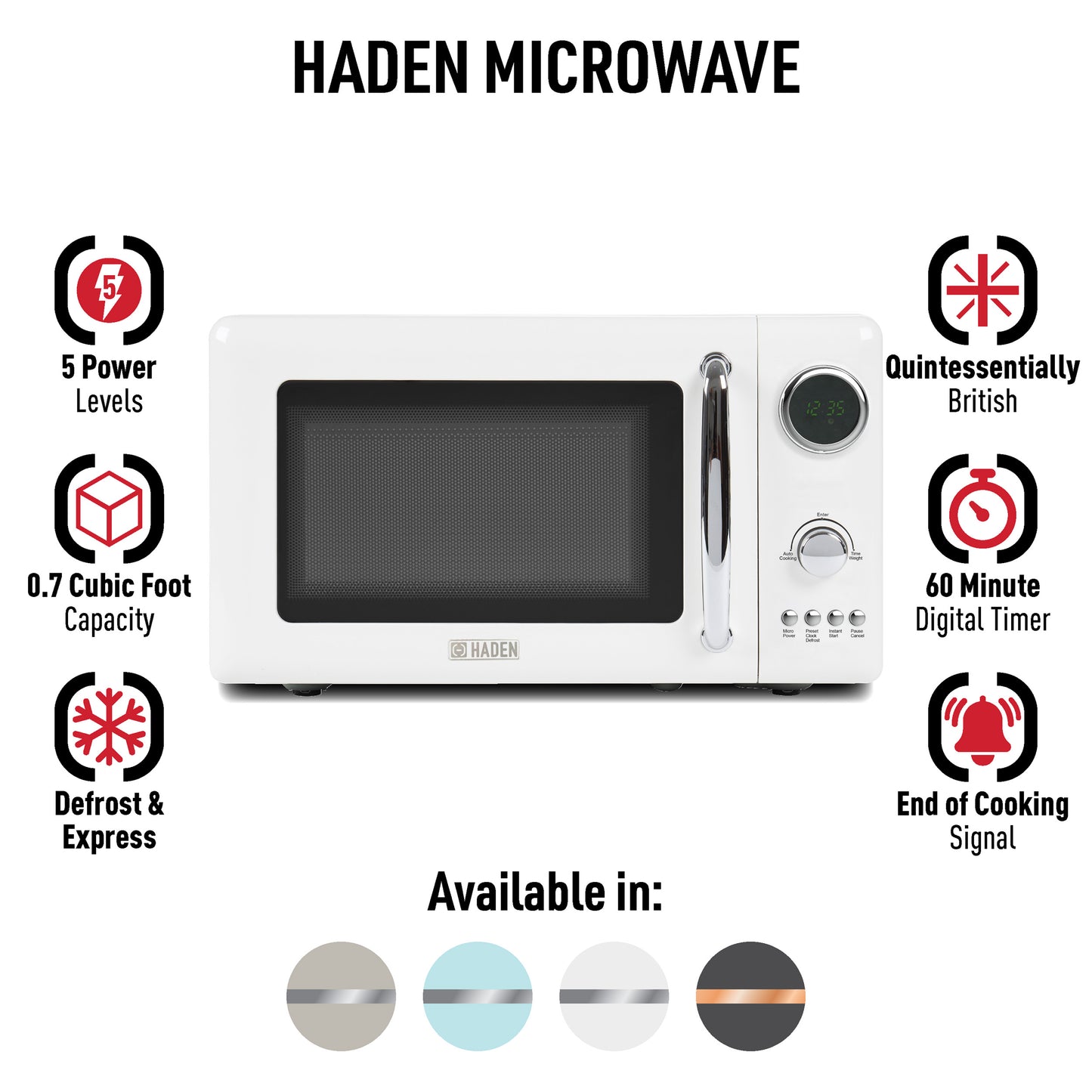 Haden Microwave, Ivory - 75150