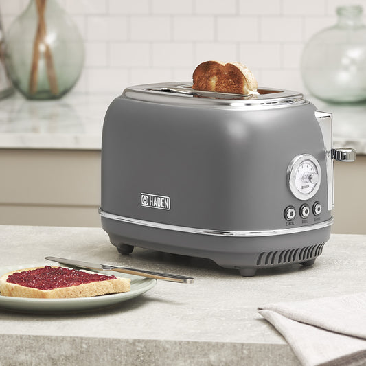 Chelsea 2-Slice Toaster, Grey & Chrome - 75162