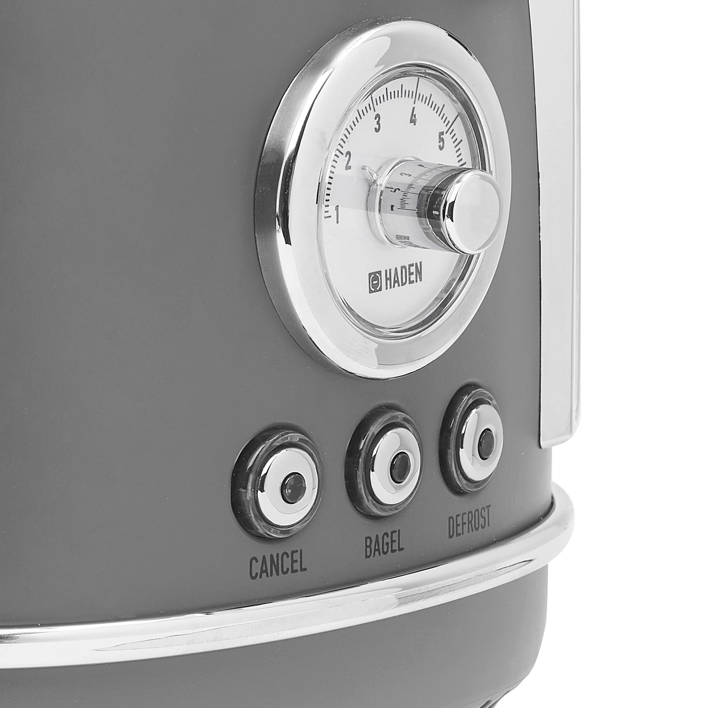 Chelsea 2-Slice Toaster, Grey & Chrome - 75162