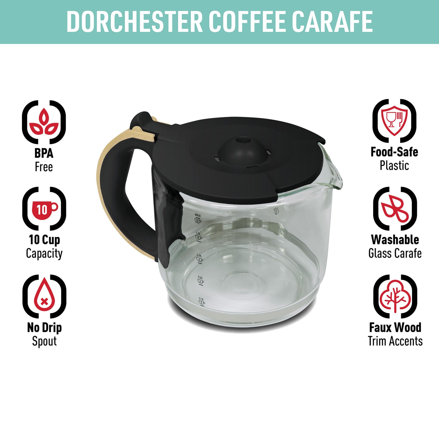 Dorchester Ultra Carafe, Matte Black - 75492
