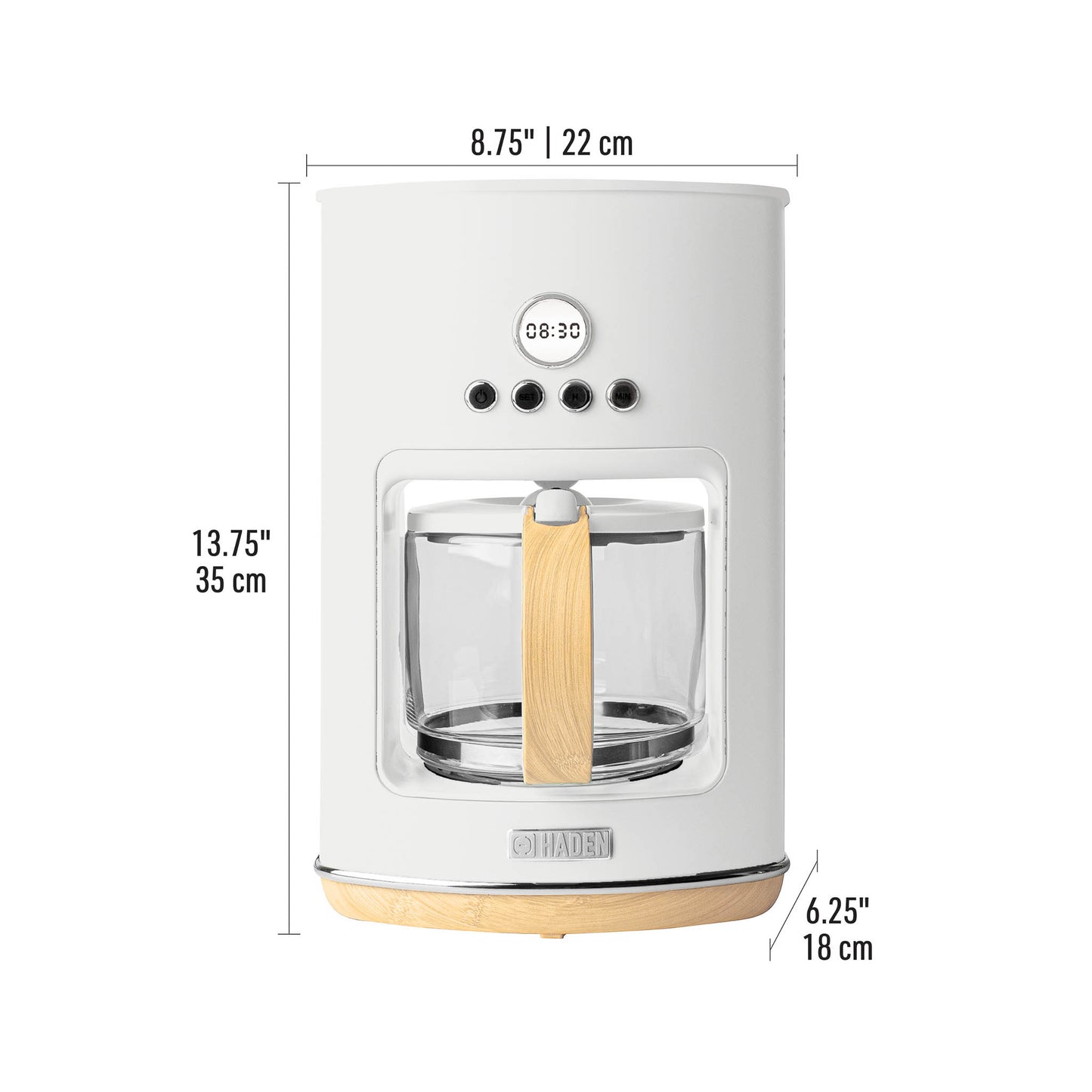 Dorchester Coffee Machine, Matte White - 75035