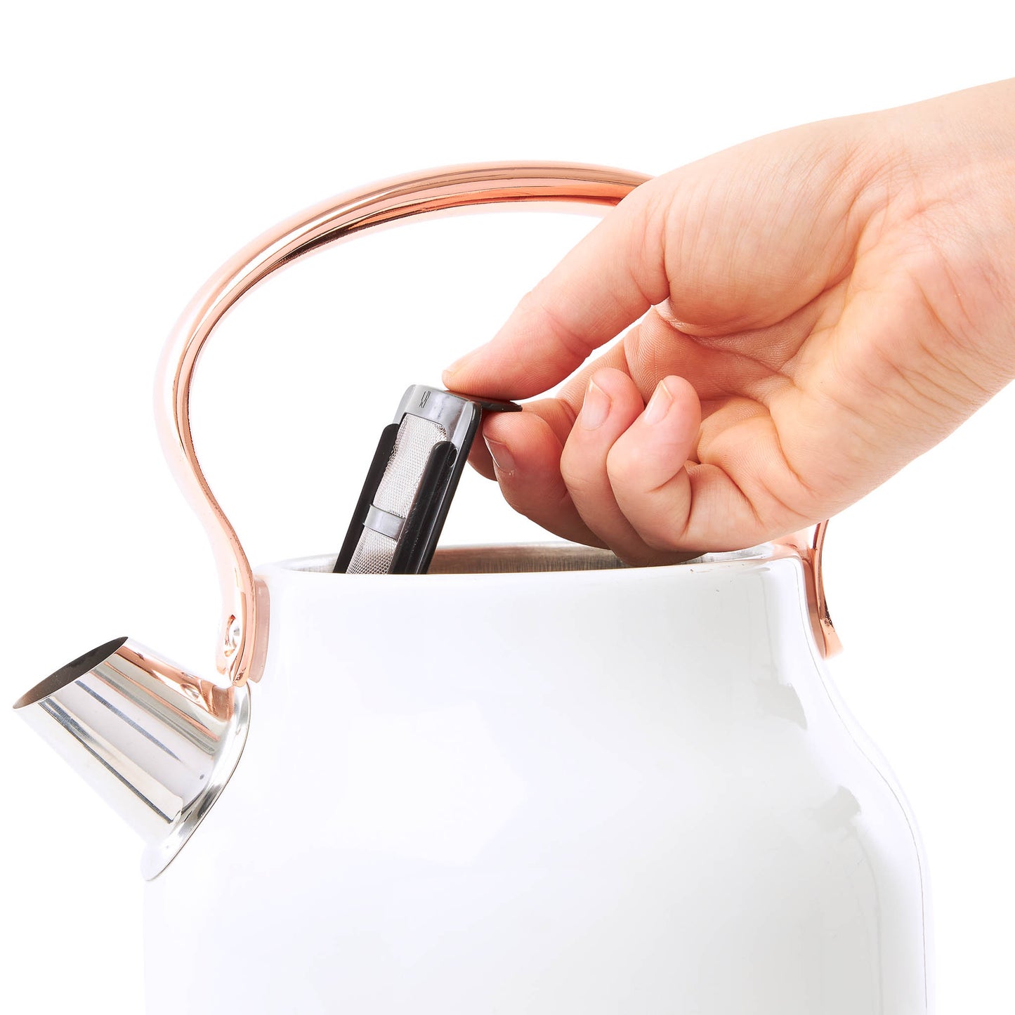 Heritage Electric Kettle, Ivory & Copper - 75089
