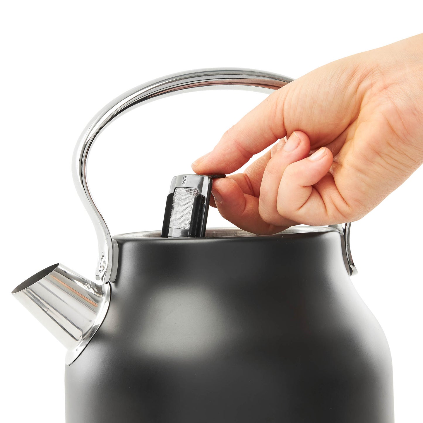 Heritage Electric Kettle, Black & Chrome - 75095