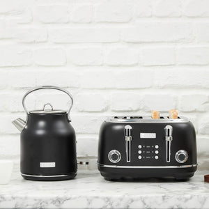 Heritage Black & Chrome 4-Slice Toaster