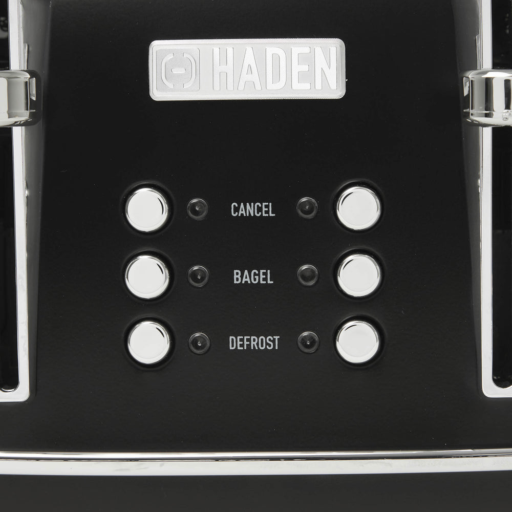 Heritage Black & Chrome 4-Slice Toaster