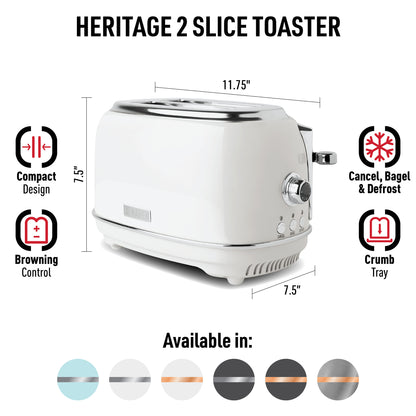 Heritage Ivory 2-Slice Toaster