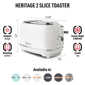 Heritage Ivory 2-Slice Toaster