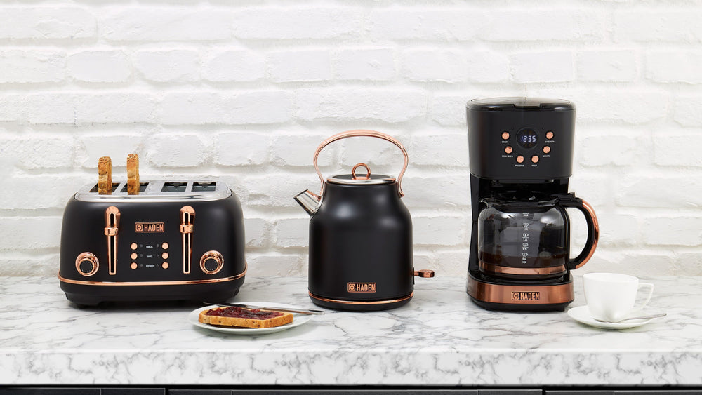 Heritage Black & Copper Electric Kettle