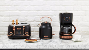 Heritage Black & Copper Electric Kettle