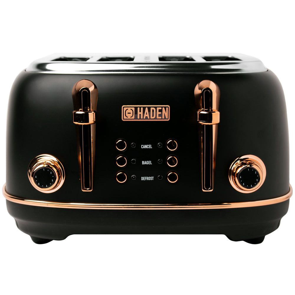 Heritage Black & Copper 4-Slice Toaster