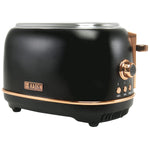 Heritage 2-Slice Toaster, Black & Copper - 75059