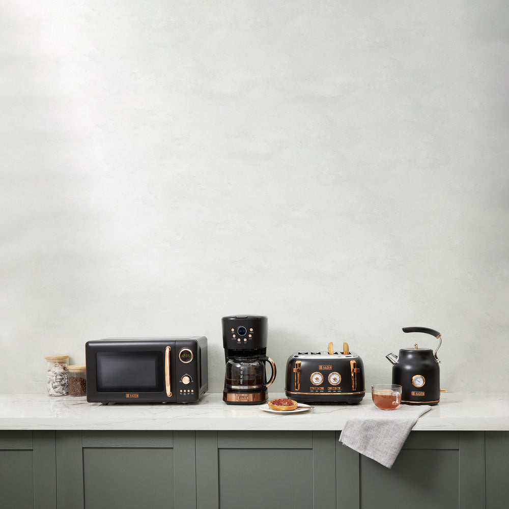Haden Black & Copper Coffee Machine