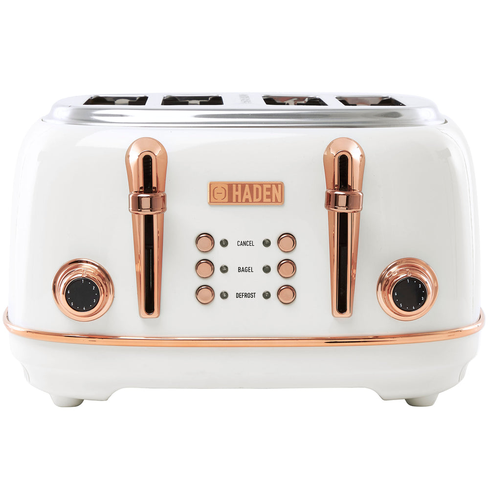 Heritage 4-Slice Toaster, Ivory & Copper - 75090
