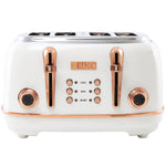 Heritage 4-Slice Toaster, Ivory & Copper - 75090
