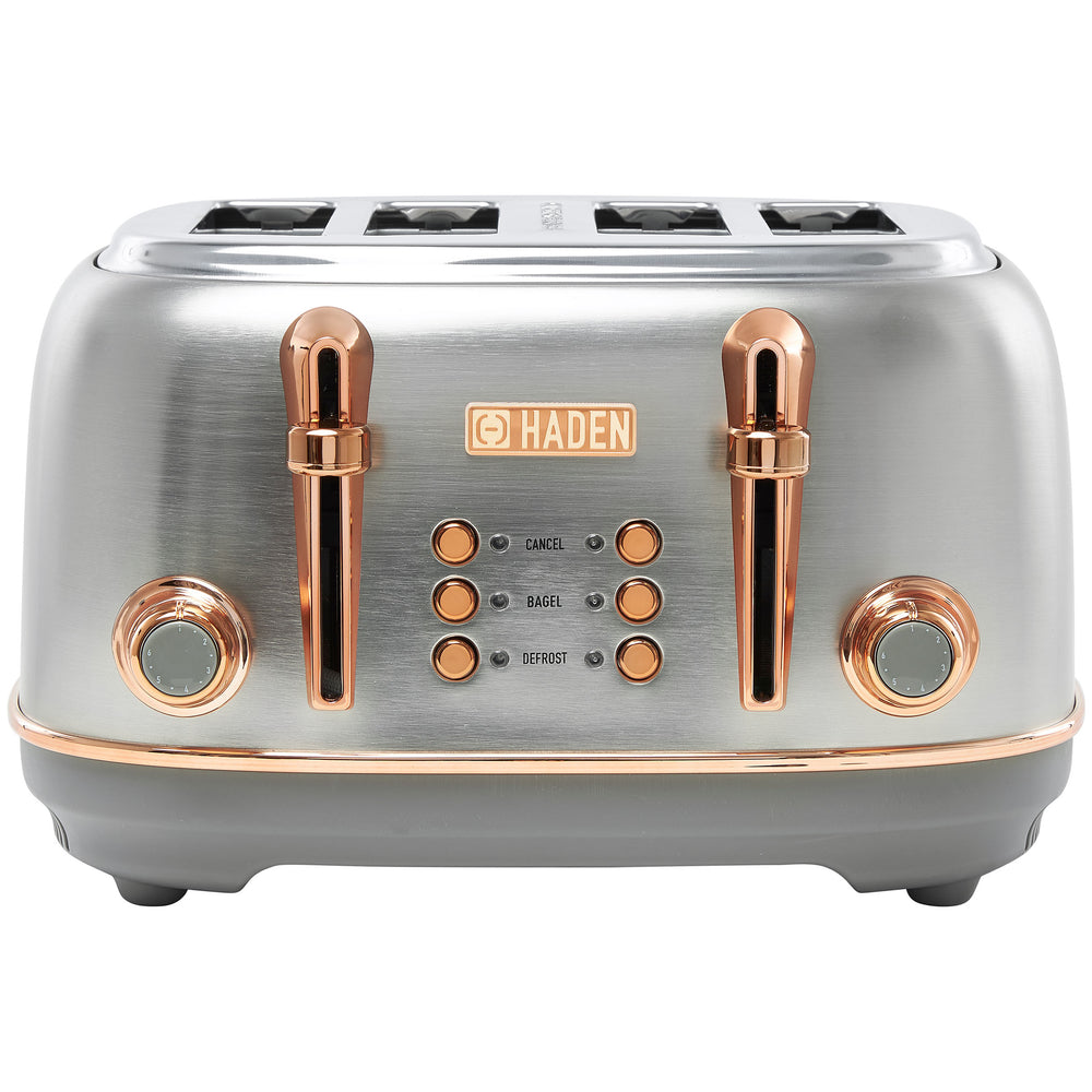 Heritage 4-Slice Toaster, Stainless Steel & Copper - 75104