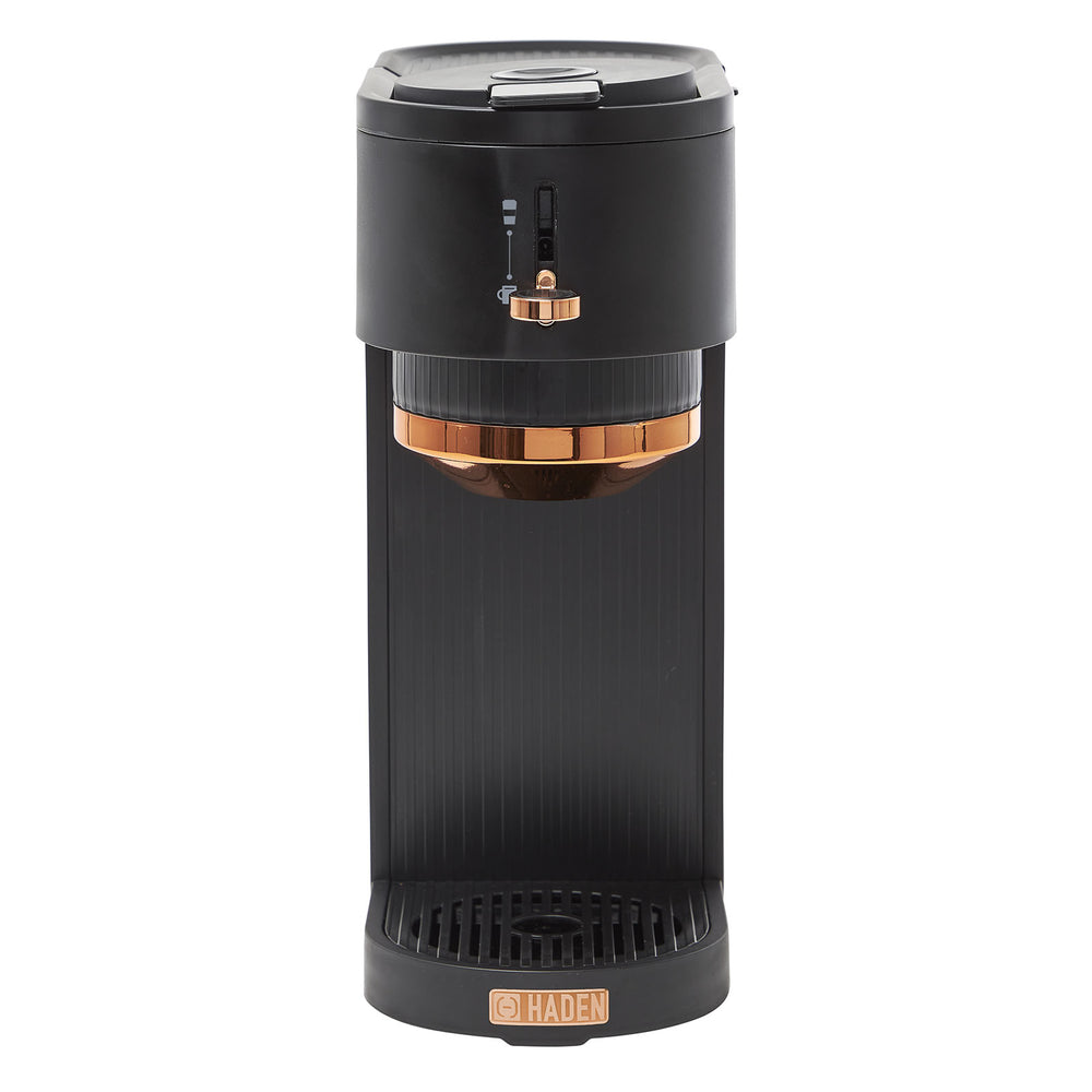 Highland Black+Stainless Steel Single-Serve Coffee Maker at