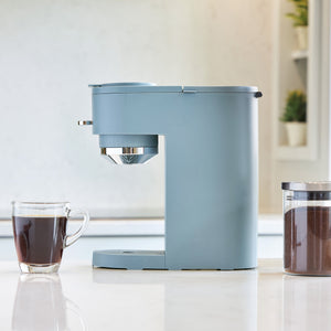 Ultimate 2-In-1 Single Cup Coffee Maker & 14Oz Travel Mug Combo, Portable  & Lig