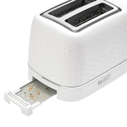 Starbeck Bright White 2 Slice Toaster