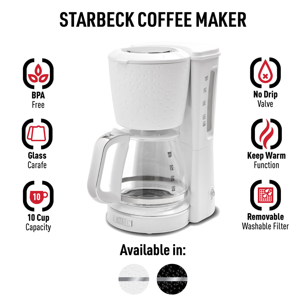 Starbeck Coffee Maker, Bright White - 75122