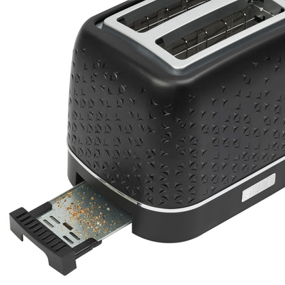 Starbeck Black & Chrome 2 Slice Toaster