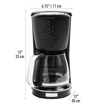 Starbeck Coffee Maker, Black & Chrome - 75129