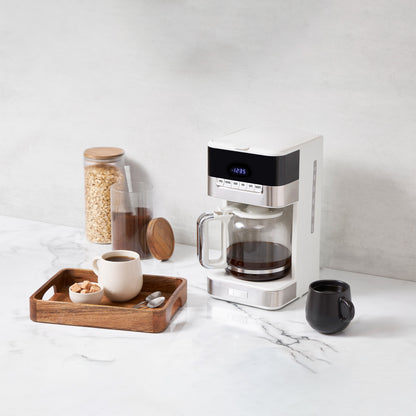 Quintessential Brew 12 Cup Coffee Maker Ivory & Chrome - 75133