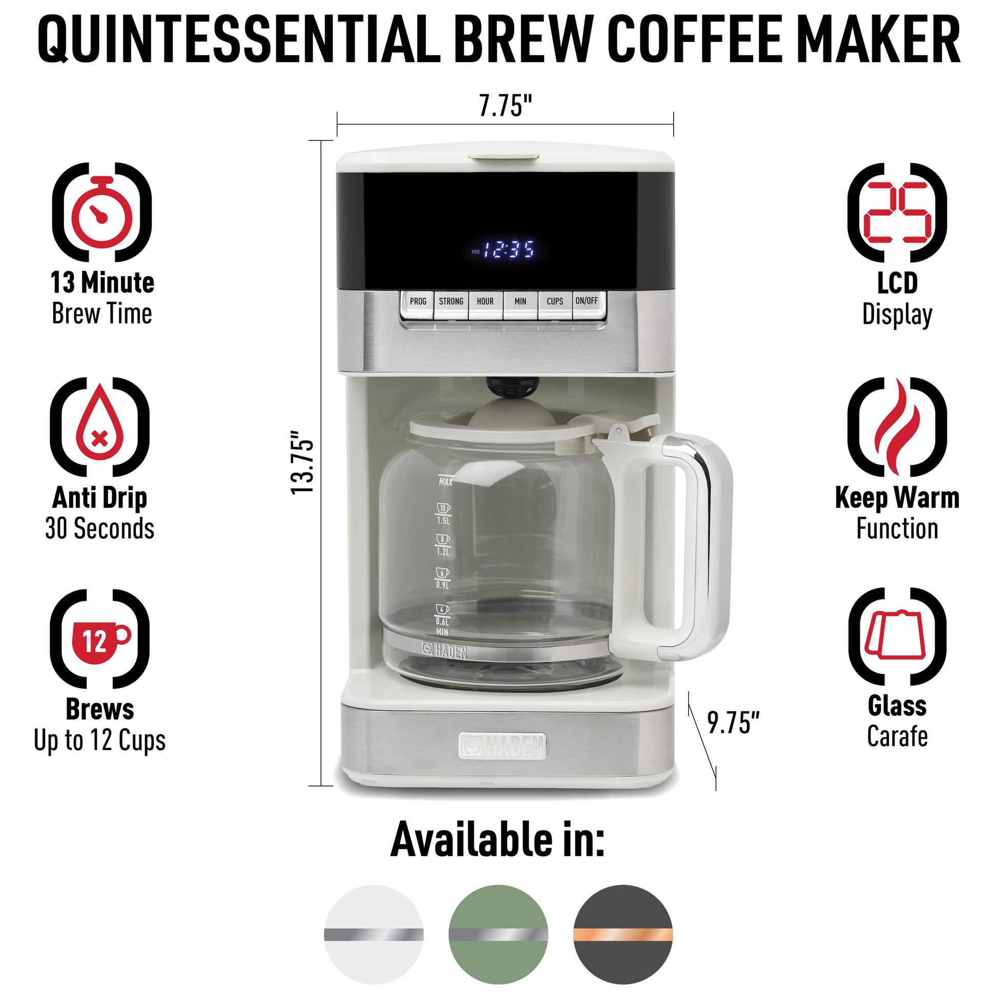 K Cup Brim Trio Multibrew 12 Cup Triple Brew Coffee Maker