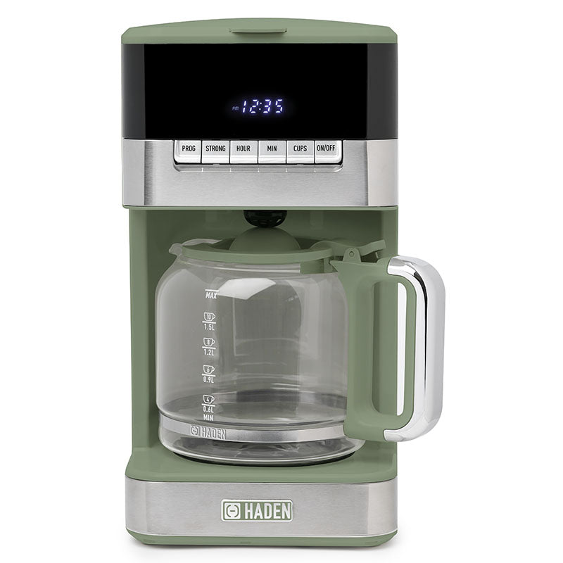 Quintessential Brew 12 Cup Coffee Maker, Cedar Green & Chrome - 75134
