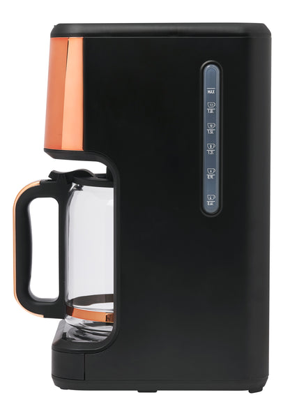Generous Brew 14 Cup Coffee Maker Black & Copper - 75139