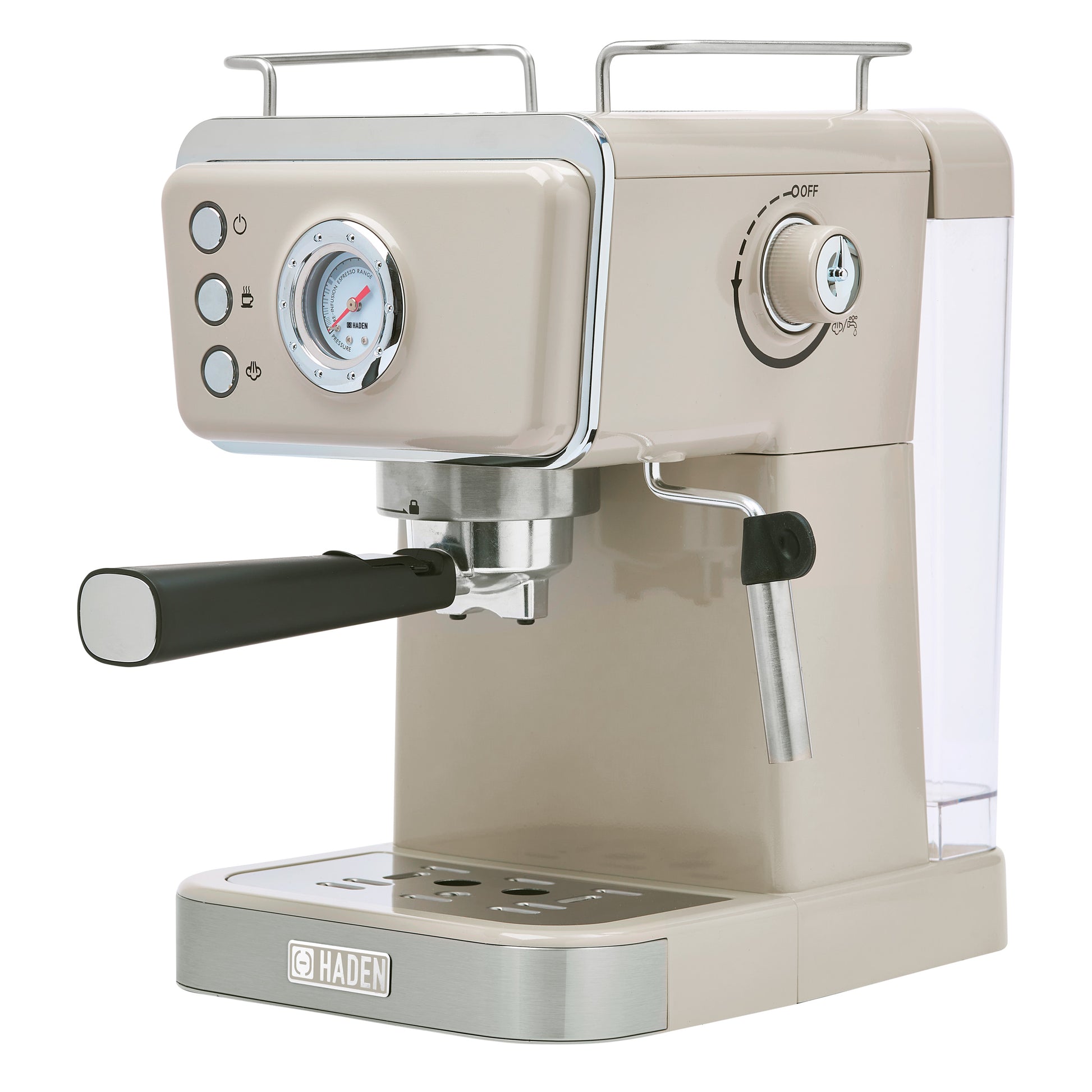 Barista Brew Espresso Coffee Machine, Putty Chrome 75156