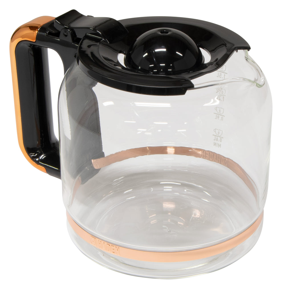Quintessential Brew Carafe, Black & Copper - 75541