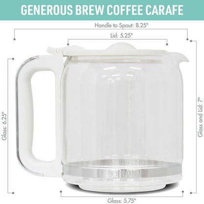 Generous Brew Carafe, Ivory & Chrome - 75544