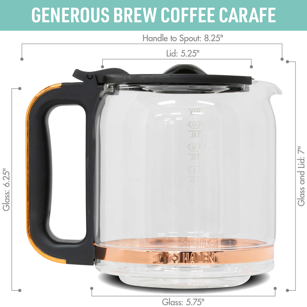 Generous Brew Carafe, Black & Copper - 75545