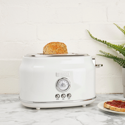 Dorset Ivory & Chrome 2-Slice Toaster