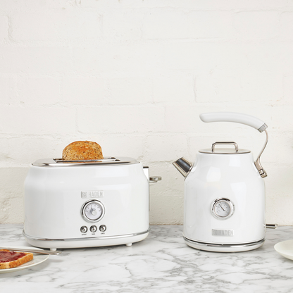 Dorset Ivory & Chrome 2-Slice Toaster