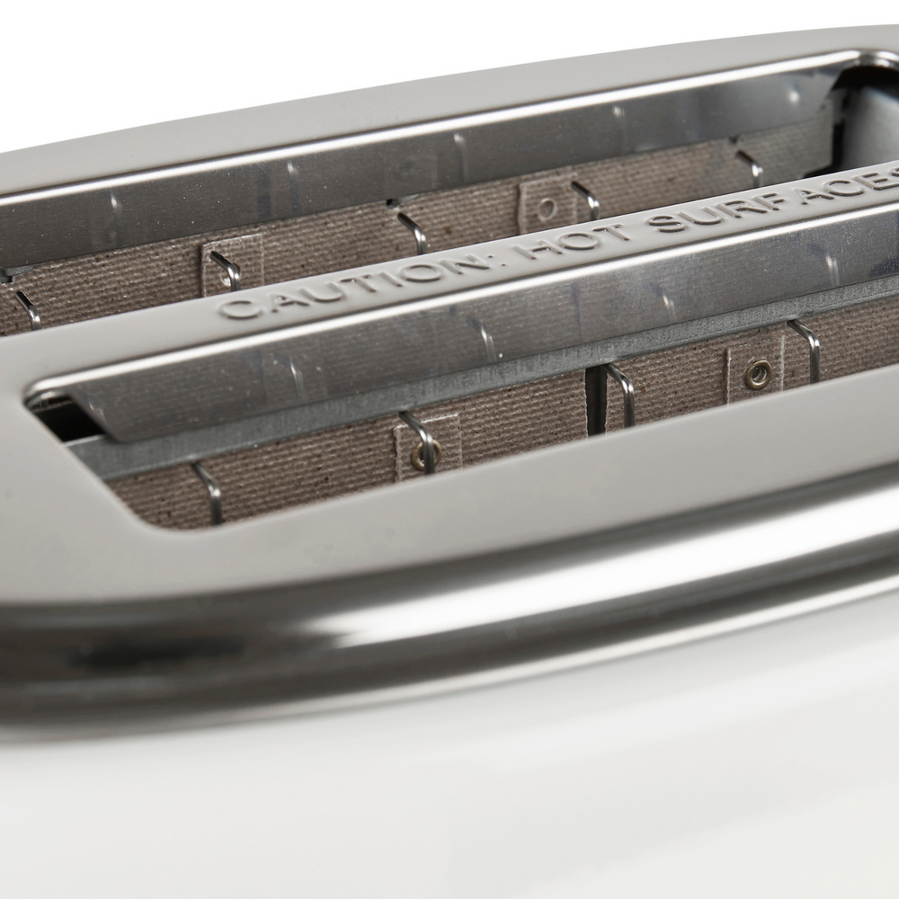 Dorset Ivory & Chrome 2-Slice Toaster